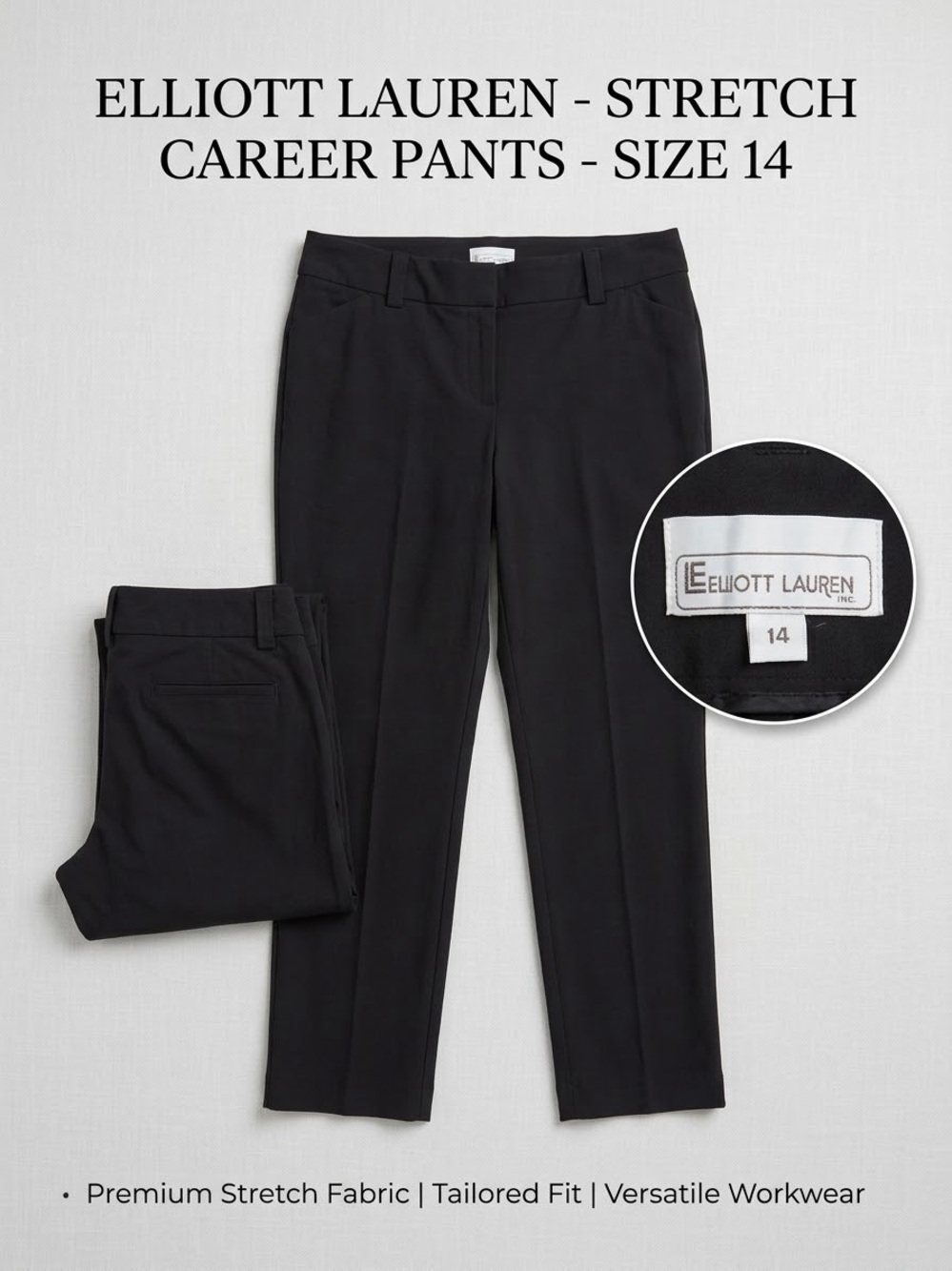 Elliott Lauren MSRP $130 Stretch Pants 14